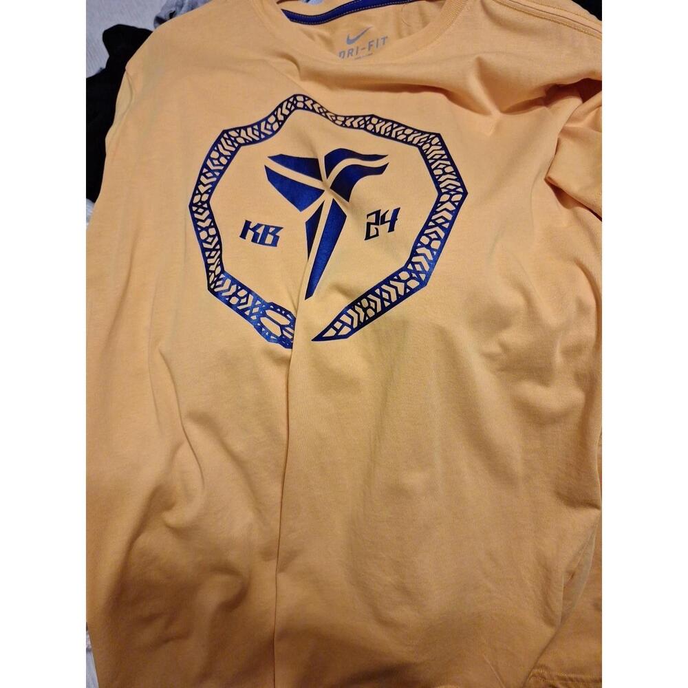 DriFit Kobe Bryant Logo 24 Gold Purple TShirt Mens Large